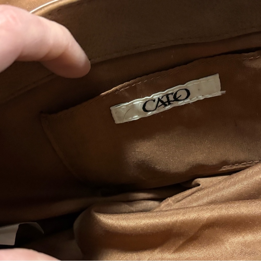 Cato Tan Satin Jacket